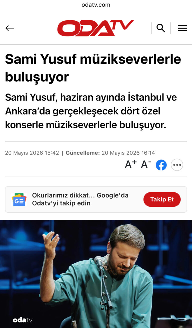 Sami Yusuf müzikseverlerle buluşuyor