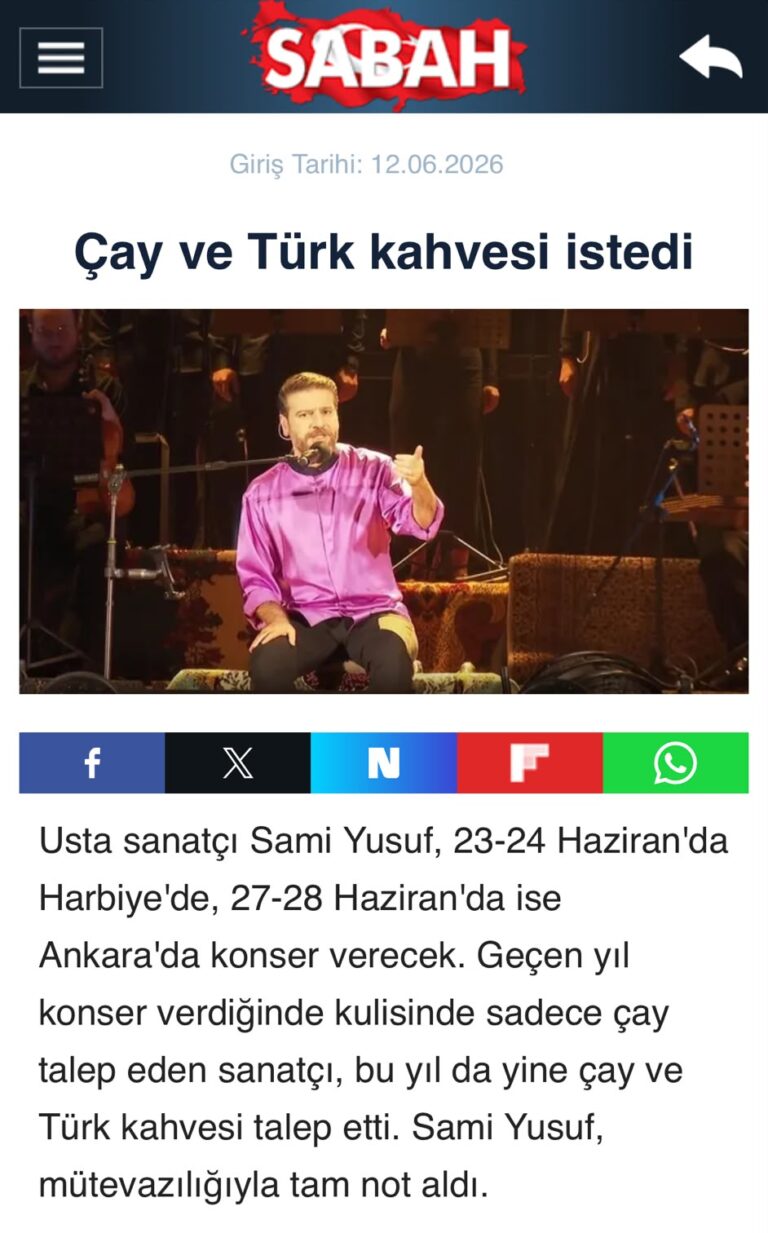 Çay ve Türk kahvesi istedi