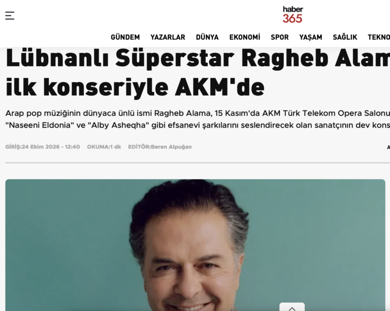 Lübnanlı Süperstar Ragheb Alama Türkiye’deki ilk konseriyle AKM’de